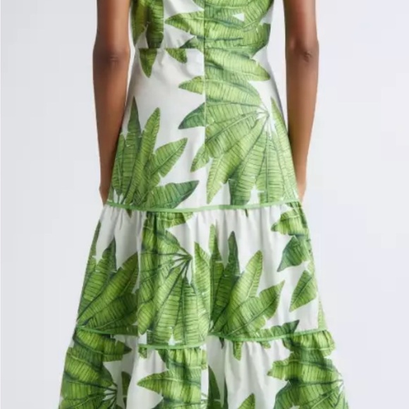 FARM Rio Green Leaf Print Maxi Dress - Picture 4 of 8